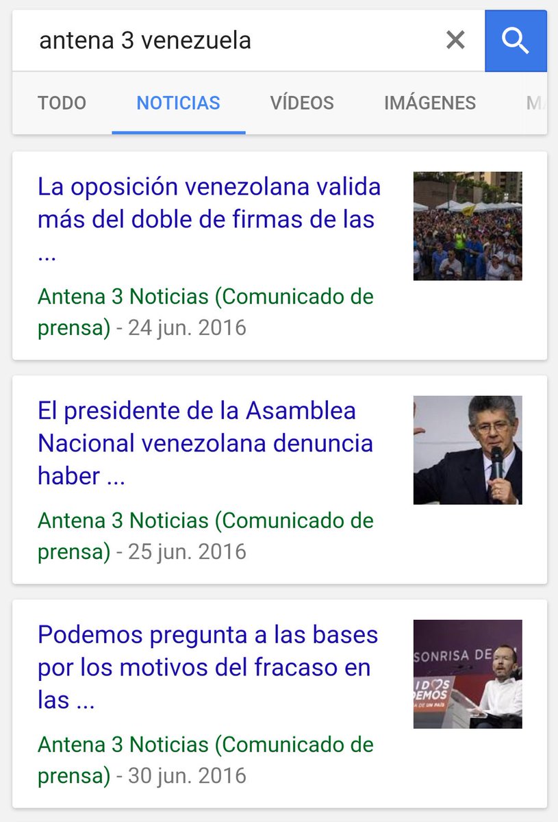 El_Citador's tweet photo. Oye @antena3com, creo que desde el 26J se os ha olvidado poner noticias de Venezuela. Es casualidad ¿No? https://t.co/jtxzlkqWZI