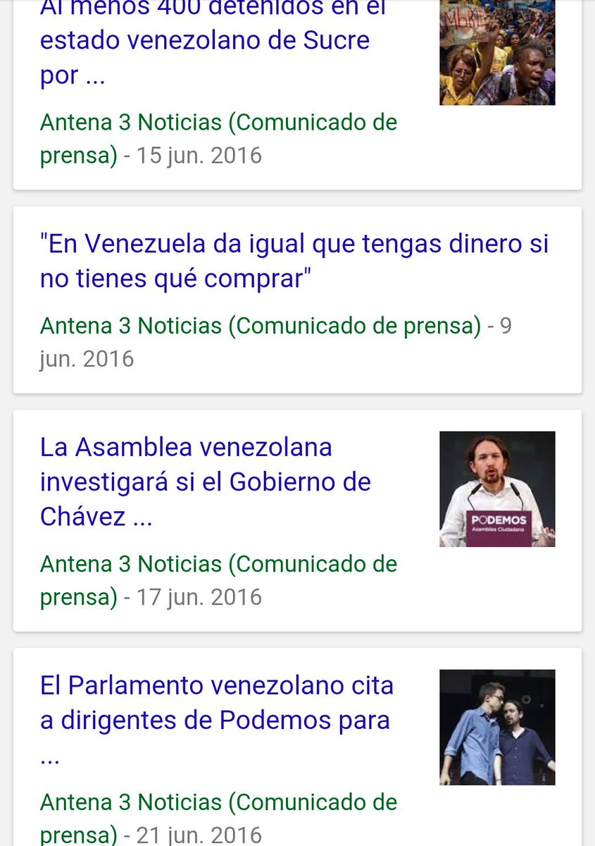 El_Citador's tweet photo. Oye @antena3com, creo que desde el 26J se os ha olvidado poner noticias de Venezuela. Es casualidad ¿No? https://t.co/jtxzlkqWZI