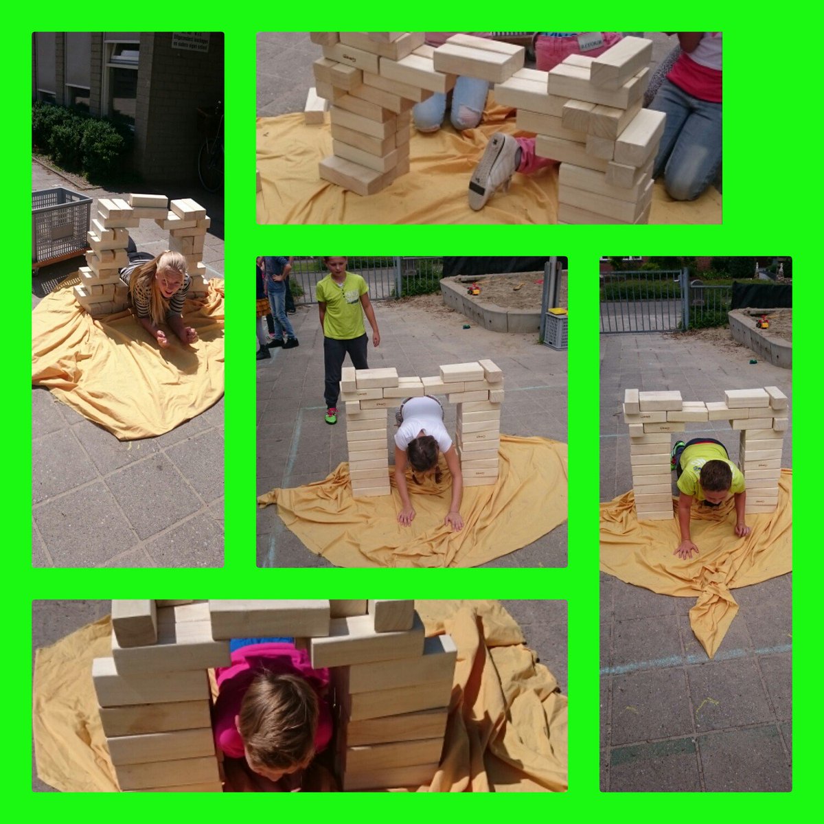 Door samen werken succes beleven, wat een toppers! #speleningroen #samenwerken @BeweegWijs