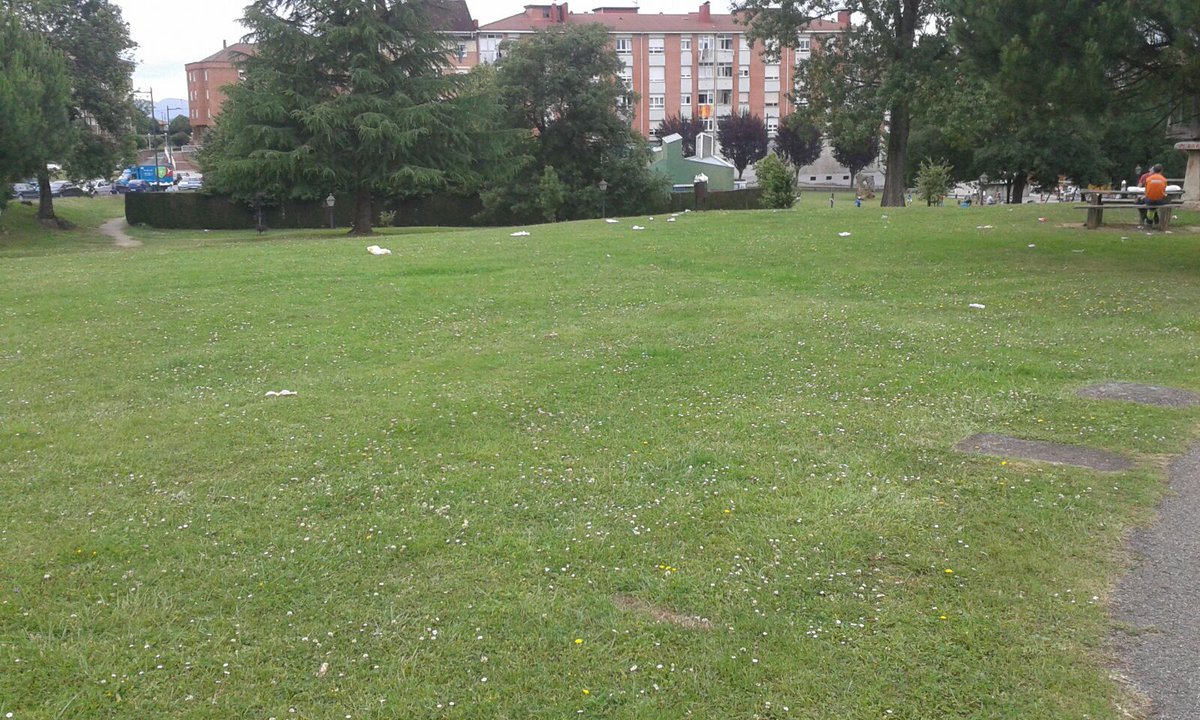 lsuarez89's tweet photo. .@OviedoTaboada confió en que se solucione, ya hace más de 8 días que no se limpia este parque. cc: @aytoviedo https://t.co/ESB6Kcazi1