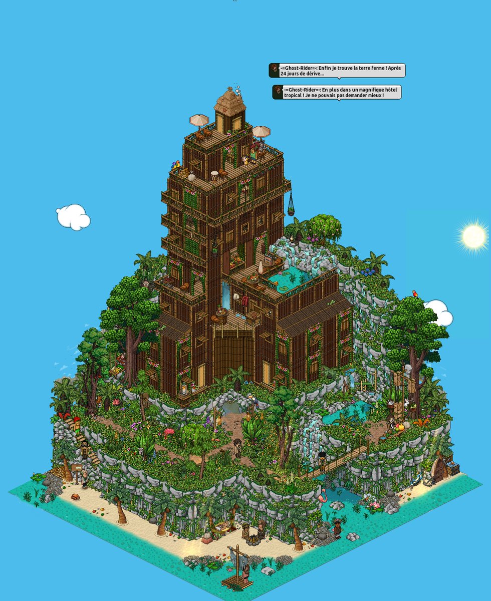 GhostCreation's tweet photo. Concours Hôtel de la Jungle gagné avec @lapine470 Z.G et moi même sur @HabboFR ! https://t.co/W7y141mGIN