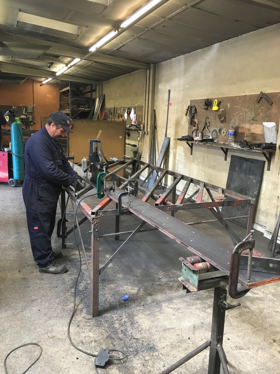 BarzelSteel's tweet photo. Peter is seen hard at work drilling metals for a staircase #steel #structuresteel #metalworks #teamwork #twitter https://t.co/LjXHWwuPEg