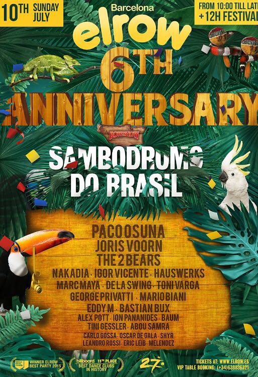 AitorABBE's tweet photo. 10 de Julio..6ºaniversario..SEE U ON THE DANCE FLOOR!
#elrow #anniversary #July10 #firstgigthere #techno #DJ #rowbar https://t.co/h30Qk00i9W