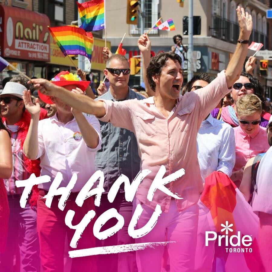 PrideToronto's tweet photo. History was made #PrideTO https://t.co/kogmwi9cOU