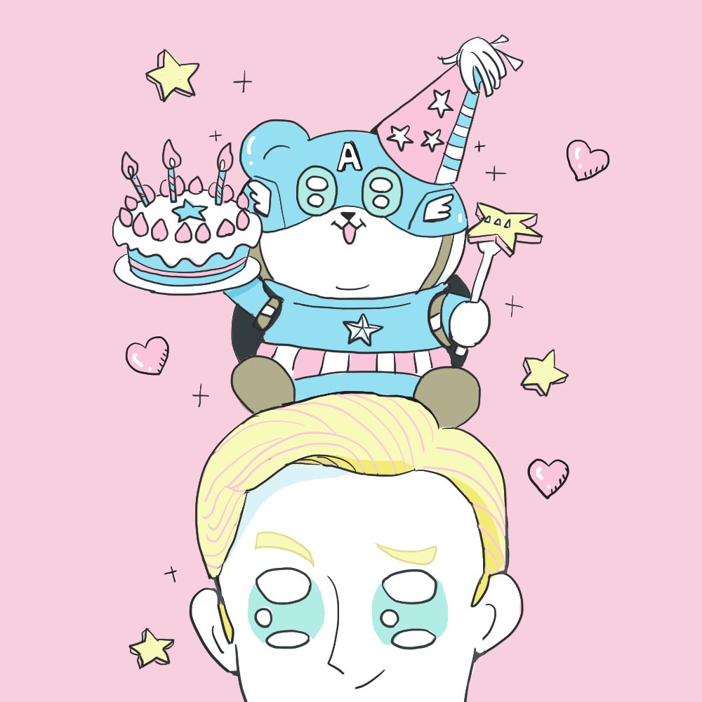 「Happy birthday cap〰?

日本で一番遅く祝ってそうだけど…。
」|クッキークラブのイラスト