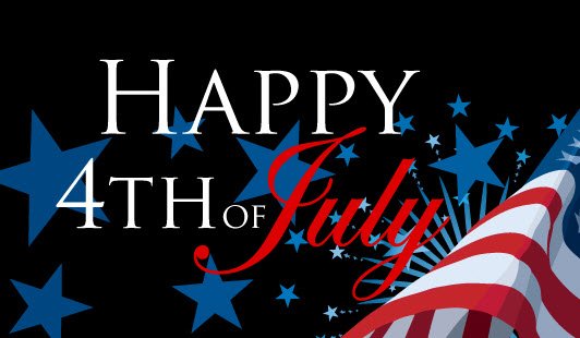 Happy July 4th to everyone! Thank you to all those who sever &amp; made this day possible. Reminder: we're closed today.