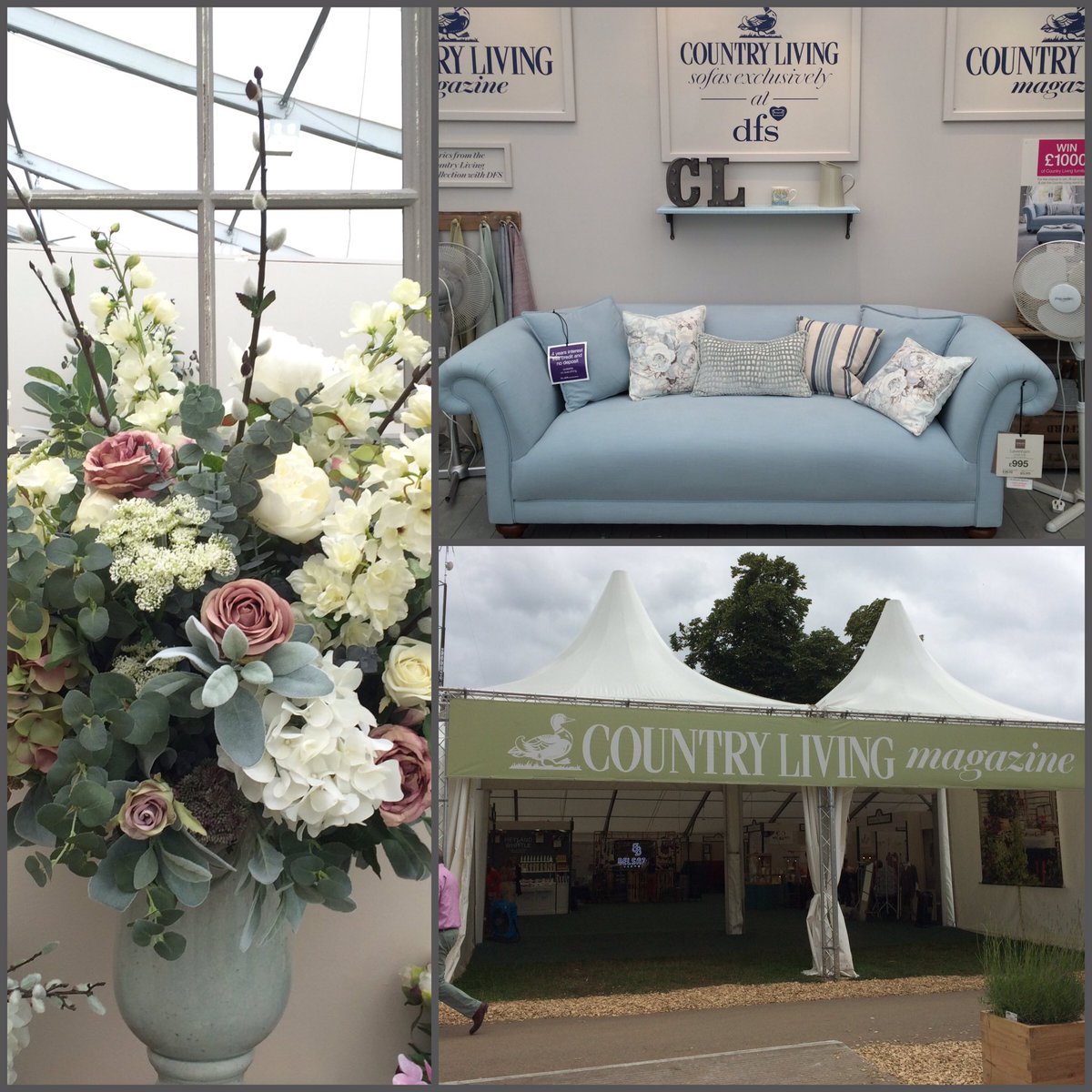 We're busy setting up our Pavilion at #RHSHampton ready for opening day tomorrow. Come and see us! #CLontheroad