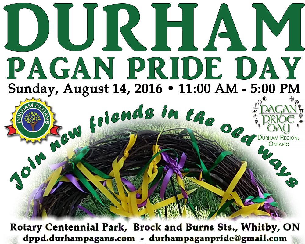 Sadie_SG's tweet image. Durham Pagan Pride Day.  Sunday, August 14, 2016!  Visit the website at dppd.durhampagans.com!  #pagan #pbn #dppd