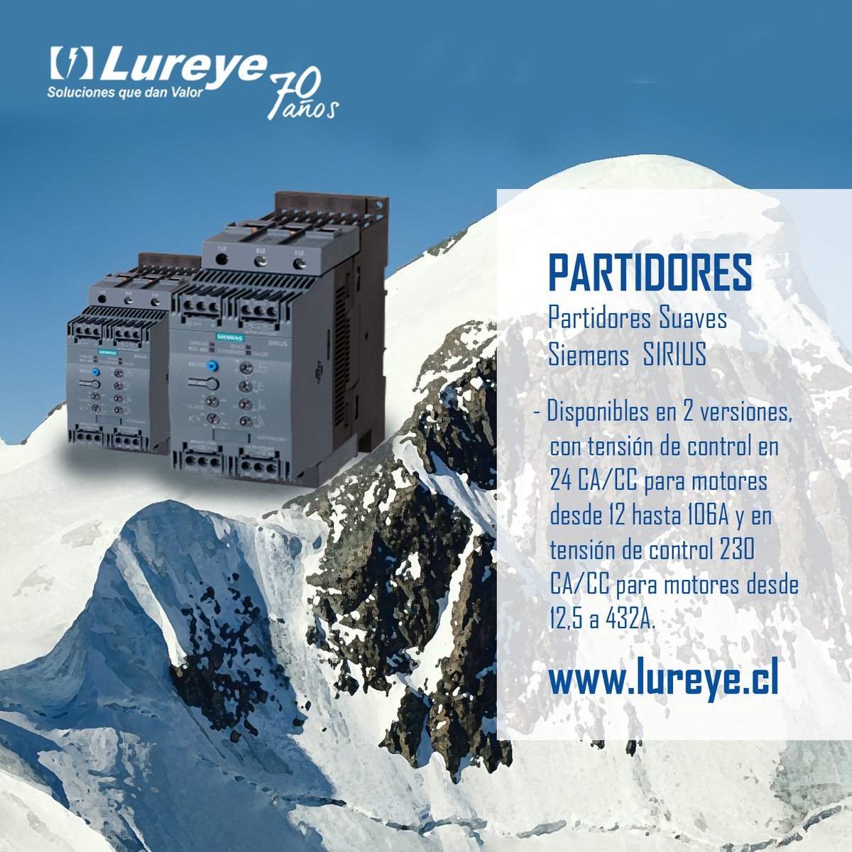 LUREYECHILE's tweet photo. ¡El Partidor que buscas lo tenemos nosotros! #Partidores #SIRIUS #Siemens https://t.co/SEmbsqwtzb https://t.co/QbdKBZkk9w