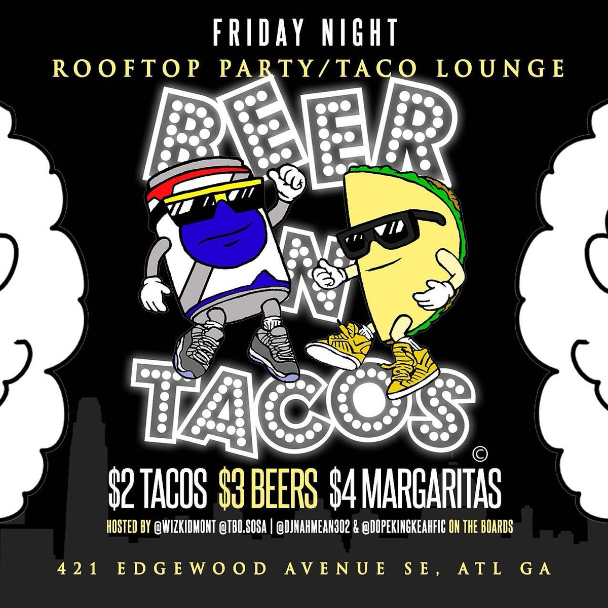 bOssPunchOG_FNF's tweet photo. This Friday!! #BeerandtacOs takes over Edgewood ave.. Ladies Free All Night! https://t.co/HAM6Uqe3Iu