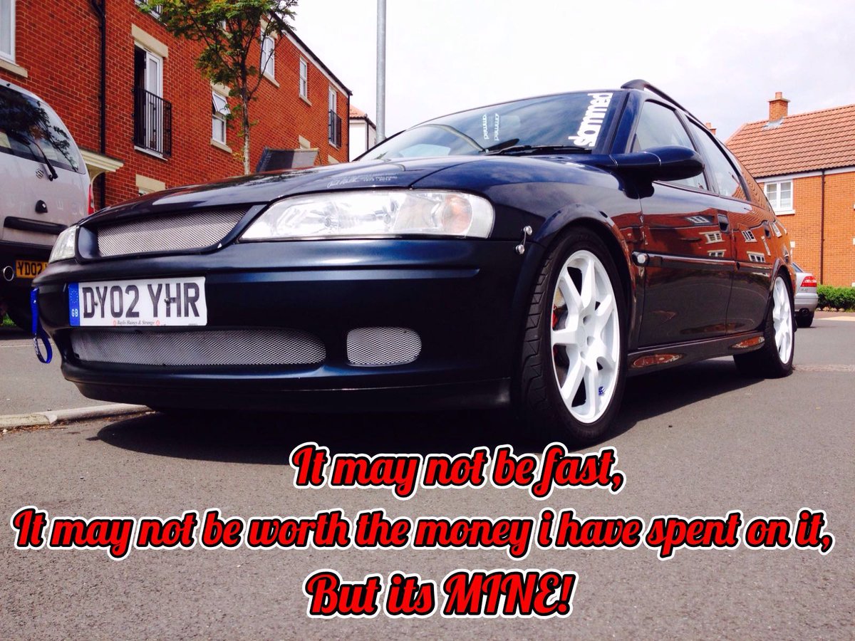 Got_it_Mod_it's tweet image. This is my 02 Vectra b estate 2.0 DTI. Since the new year i have taken it from standard to its current modded state