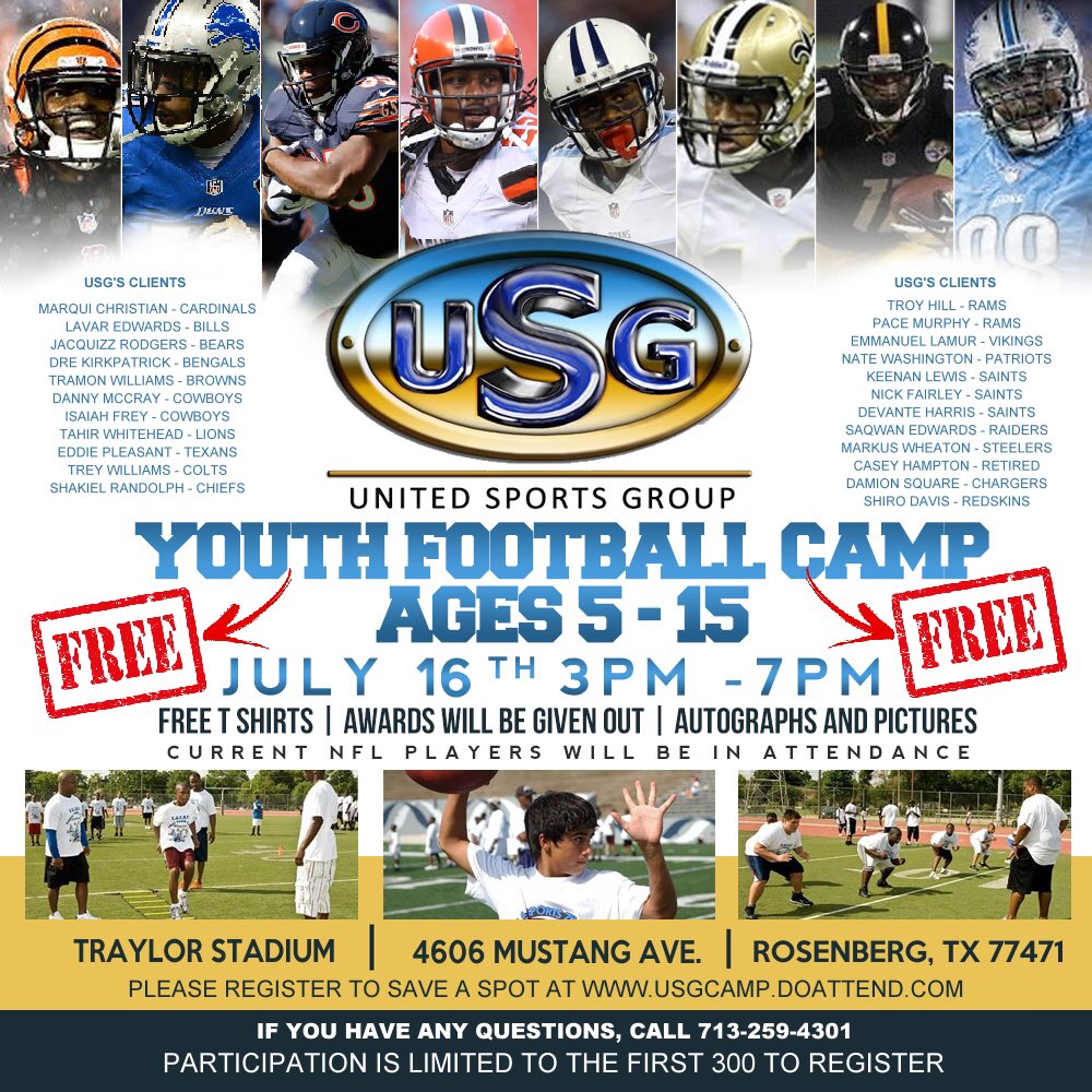 Lamar Consolidated Athletics (@lchs_mustangs) on Twitter photo @Qui22Rodgers FREE ๐Camp!
<a href="/HugginsHounds/">Huggins Elementary</a> <a href="/LamarConsHigh/">Lamar Cons. High</a> @Qui22Rodgers FREE ๐Camp!
<a href="/HugginsHounds/">Huggins Elementary</a> <a href="/LamarConsHigh/">Lamar Cons. High</a>