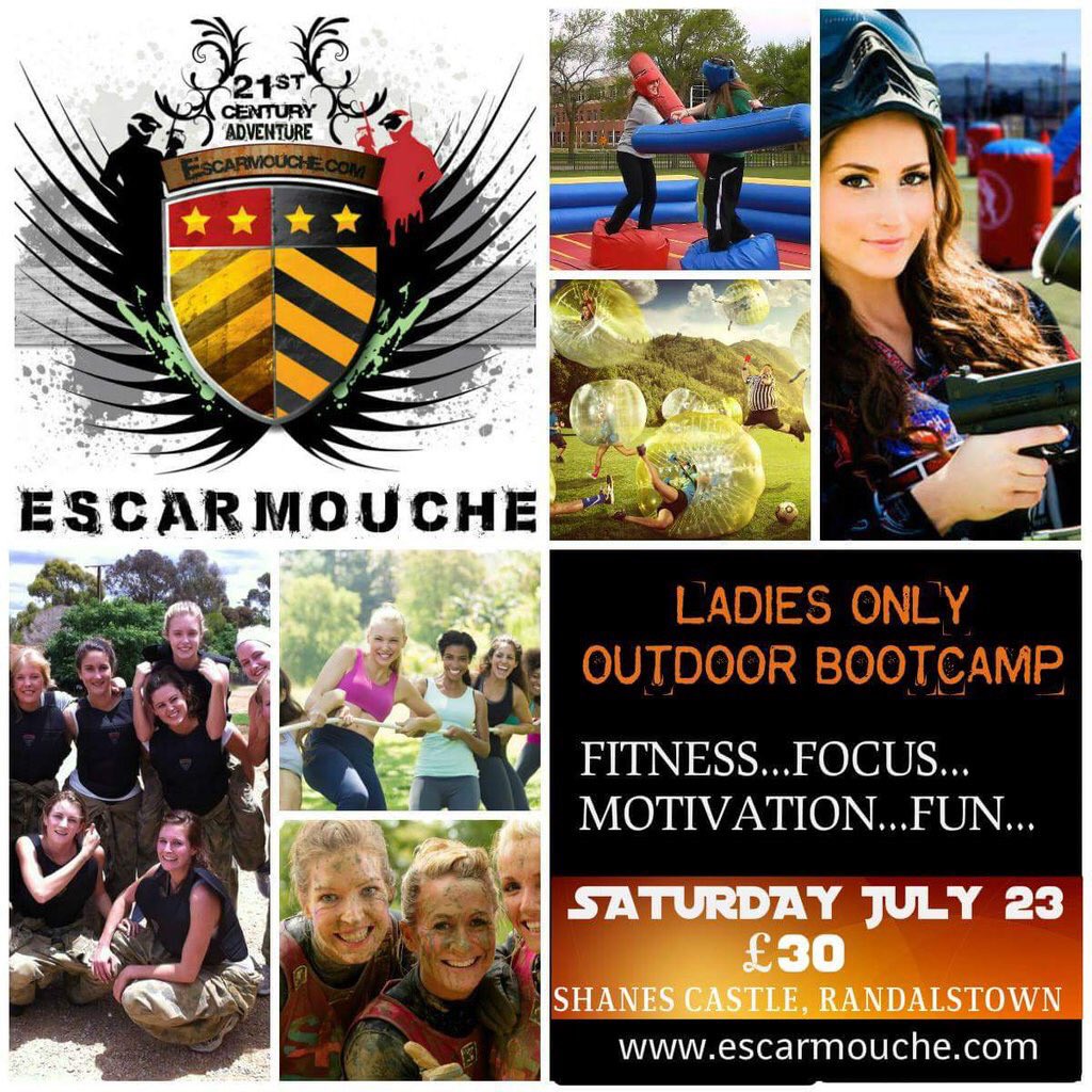 To all the ladies on #Antrimhour - there's a women's only outdoor bootcamp 23rd July! 🙋🏻🙋🏽🙋 #fitfam #escarmouche