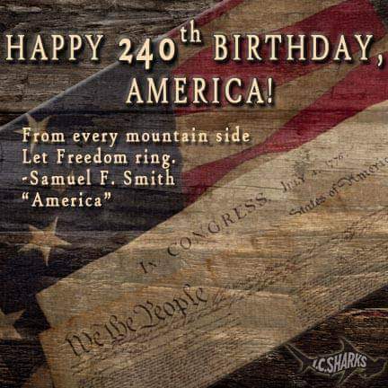 ICSharks's tweet photo. Happy #IndependenceDay from #icsharks #freedomisnotfree #landofthefree #america #usa #4thofJuly2016 #reelfun #240 https://t.co/AOM5pUgmME