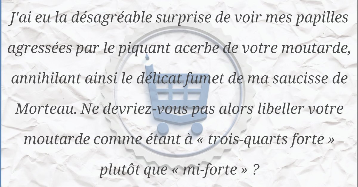lenervee's tweet photo. CITATIONS CHOISIES — Existe-t-il une échelle universelle de force de la moutarde ?
https://t.co/GNbMsgLeiQ https://t.co/MBnxTe7t0J