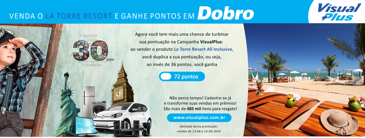 visualturismo's tweet photo. Venda o La Torre Resort com a Visual e ganhe pontos em dobro na campanha Visual Plus
#visualplus #latorre https://t.co/HveYuQe1V8