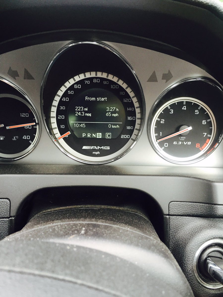 terminalveloce's tweet image. Look how economical the C63 can be, #practicalcar