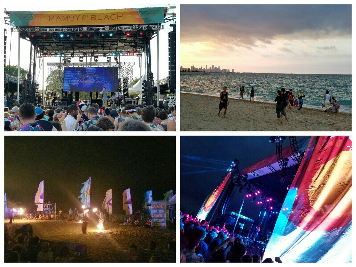 jluis_on2's tweet photo. My review in short on #MambyOnTheBeach: 🖒. Great time! Loved the beach vibe and the sound was great! #summertimechi https://t.co/M1DgA5y2za