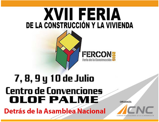 CEMEX_Nicaragua's tweet photo. #CEMEXNicaragua y @CNC_Oficial les invitan a #FERCON2016 donde encontrarán #Soluciones para el sector construcción. https://t.co/1DmNQHRvaR