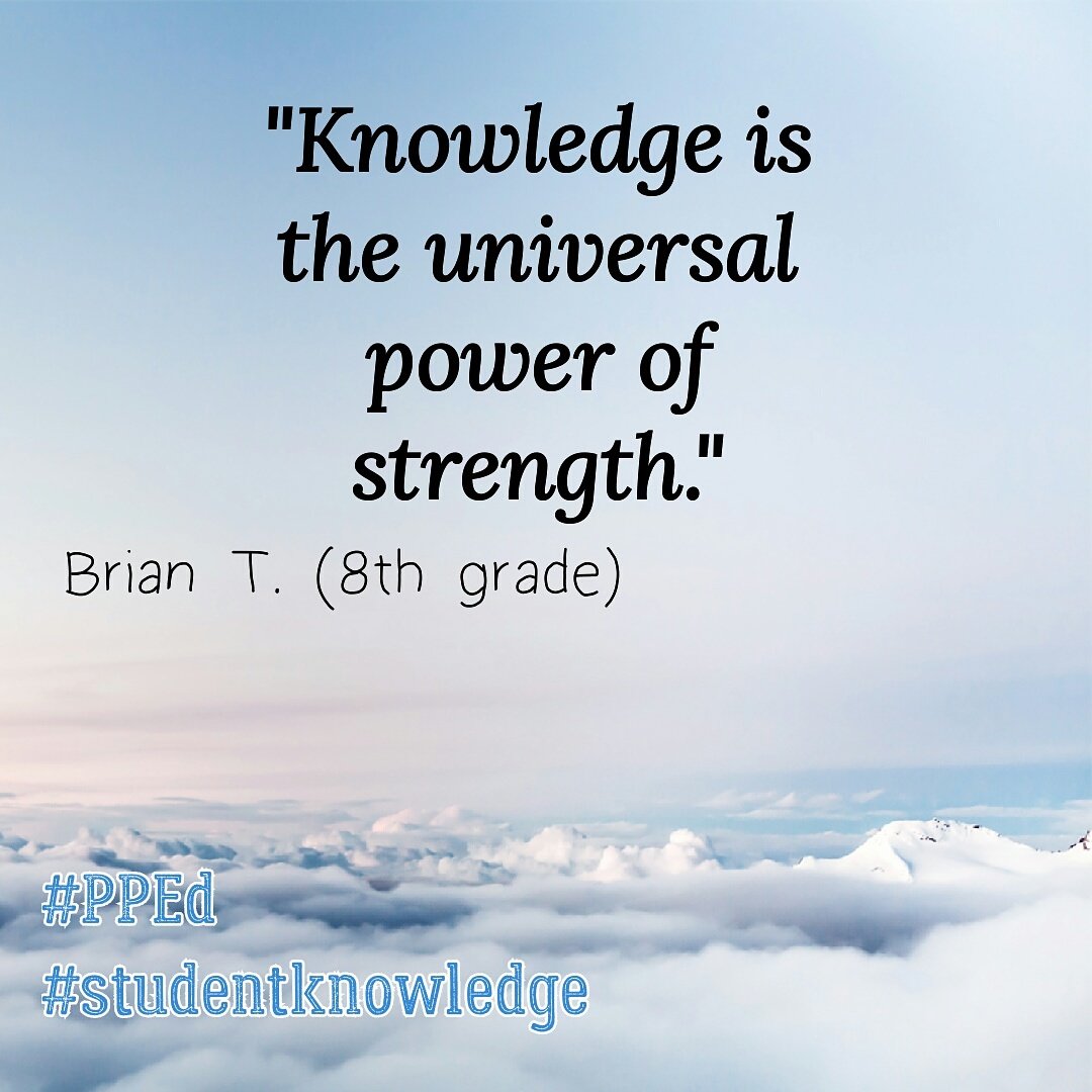 ProjectPublicEd's tweet photo. If only we all could agree with Brian #studentknowledge #ProjectPublicEd #CelebrateEducation #Education #teach #PPEd https://t.co/uhbHKXg5Ud