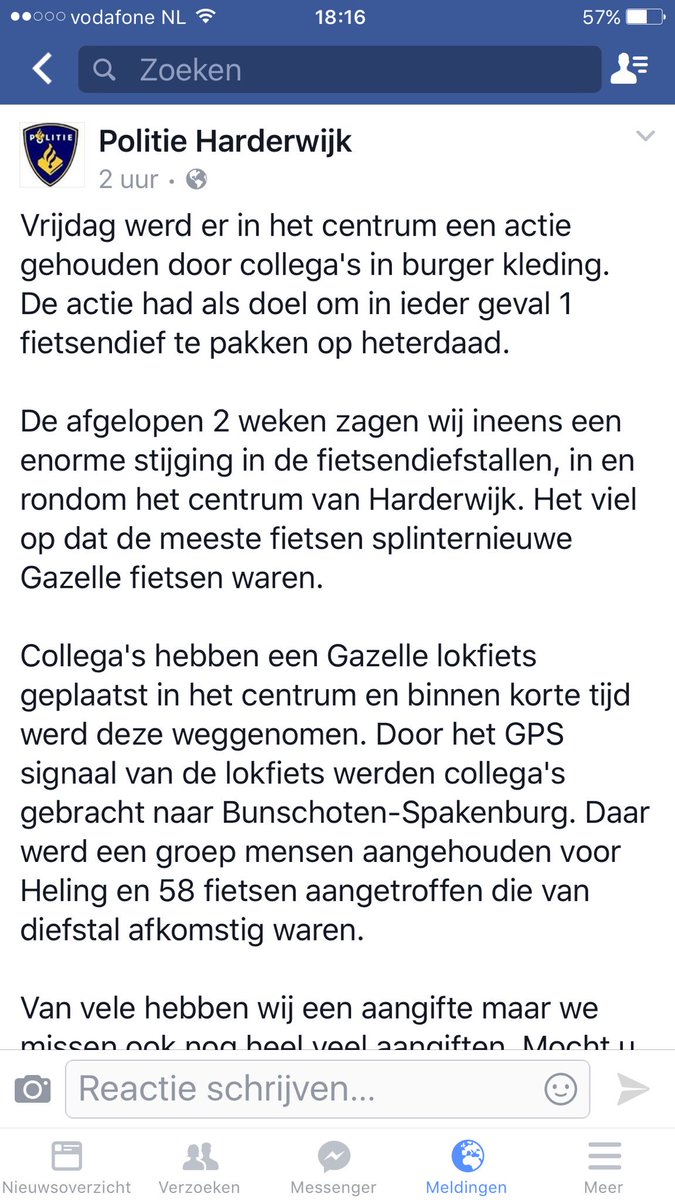 👍👮 fiets gestolen op Urk??? Aangifte gedaan?? Misschien zit hij hierbij 👇