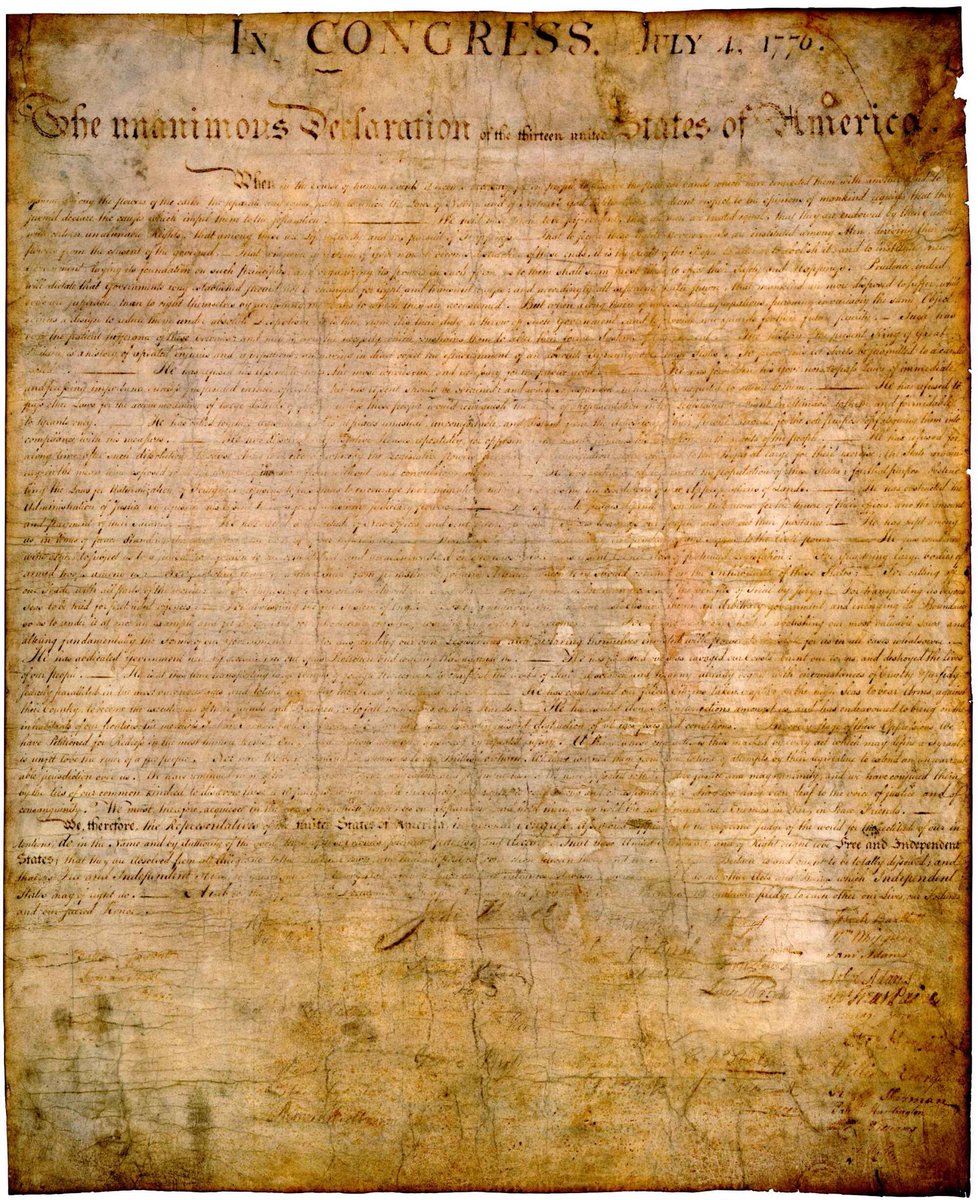 AstroTerry's tweet photo. "We hold these truths to be self-evident..." Timeless words from our founding fathers that have inspired for 240 yrs https://t.co/pQwibTsUgL