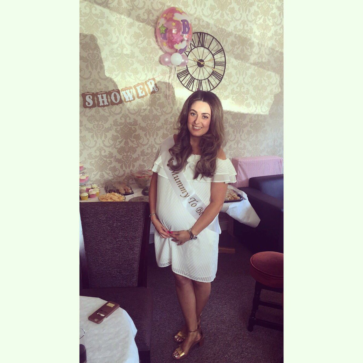 Had such a fab day yesterday for my baby shower baby girl Cangemi is a very lucky girl 💗💗💗