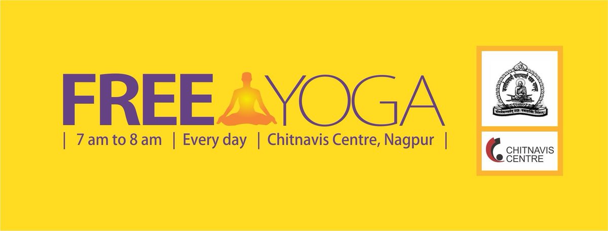 chiefsanjay's tweet photo. Everyone’s Invited. Good health, calm mind &amp; a happy you. Pls do RT &amp; oblige. Thanks 
#Free #Yoga #Nagpur https://t.co/HQPC7NaJBo