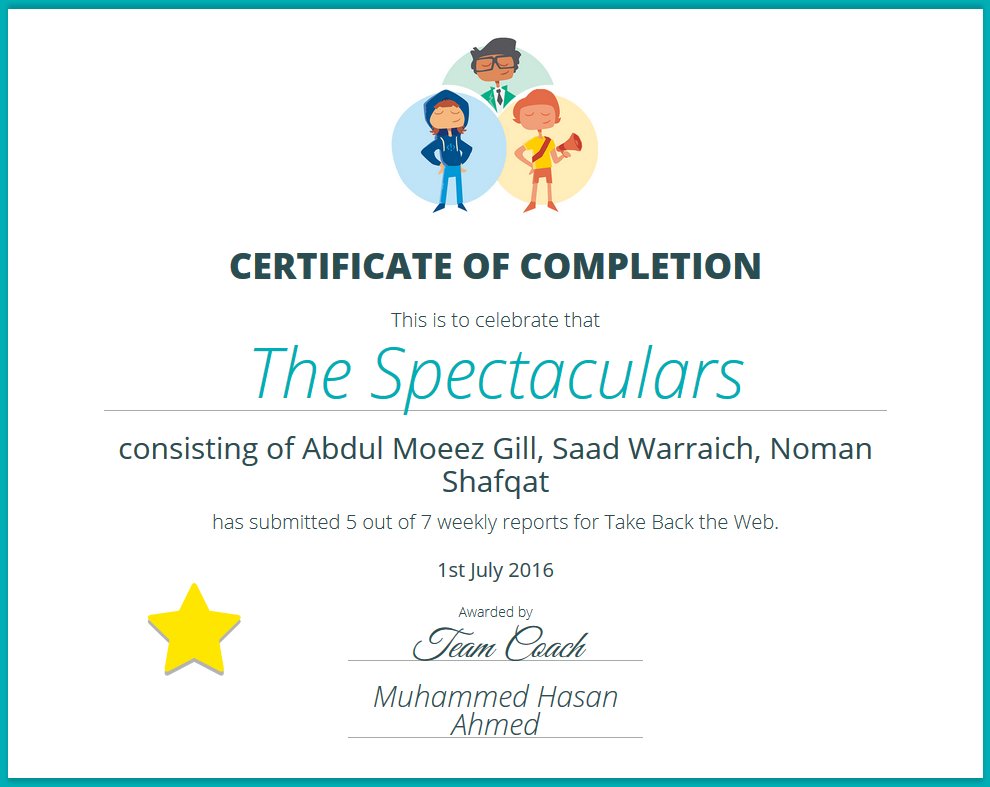 MozPk's tweet photo. Congratulations to these teams on earning their certificates by participating in #TakeBackTheWeb campaign.
@MozTBTW https://t.co/Eq8oLMBXY7