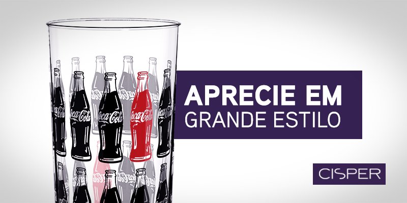 Cisper_'s tweet photo. Um dos refrigerantes mais amados do mundo decorado em nossos copos #Cisper: @CocaCola_Br 😉#MomentoCisper https://t.co/b5T2da0C6F