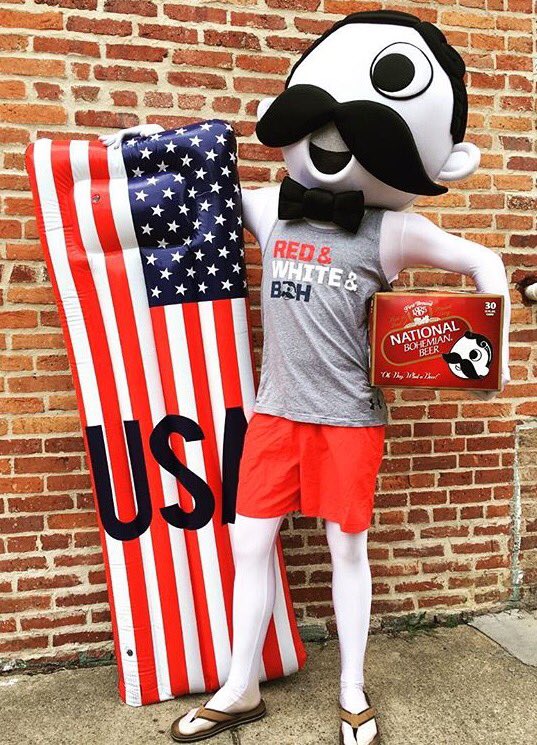 BohInBaltimore's tweet photo. Red, white and Boh #NattyBoh #4thofJuly https://t.co/oUuioayLup