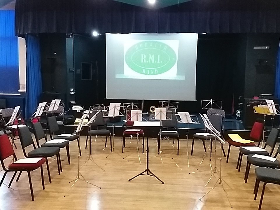 Getting ready for the launch of Horwich R.M.I. Band 8pm <a href="/HRMI_Band/">Horwich RMI Band</a> <a href="/TheBoltonNews/">The Bolton News</a> <a href="/HAdvertiser/">Horwich Advertiser</a> #horwichrmi