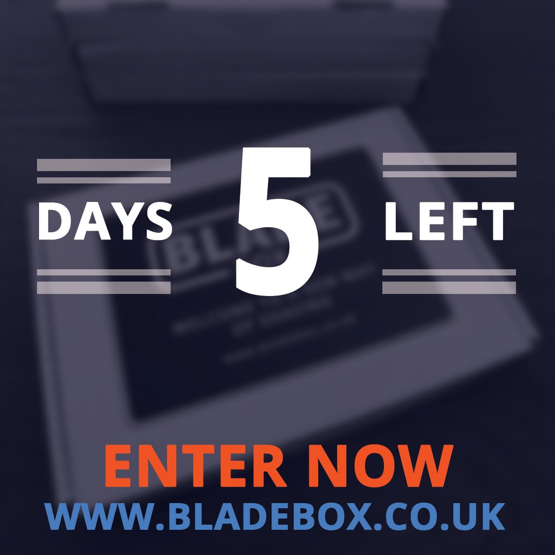 Bladeboxhq's tweet photo. Only 5 days left  to win a lifetime supply of razors #competition #contest #bladebox https://t.co/LUdioY9o9i https://t.co/mzWeVFbwyI