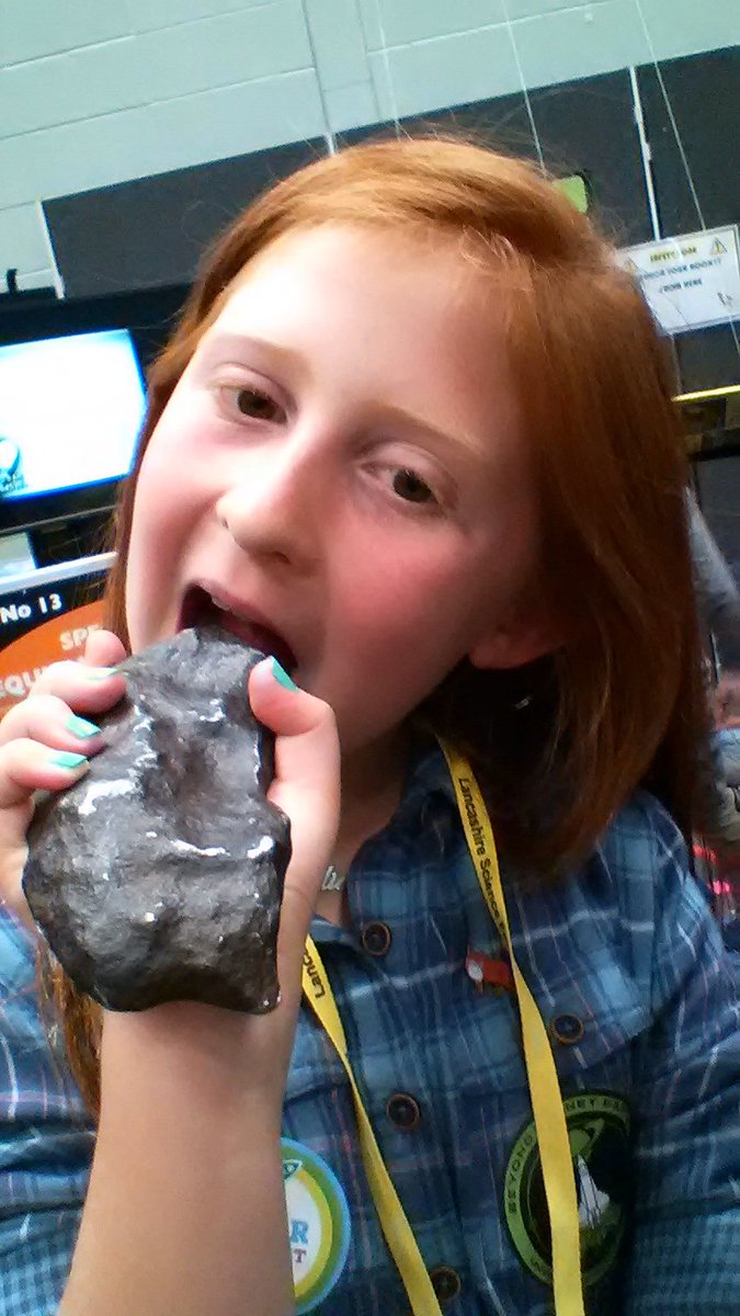 MartinCurwen72's tweet photo. @lancscifest great day again. Emilia loved the moon rock but does prefer space dust. #facesofthemoon #LancSciFest https://t.co/pxntz01ceP