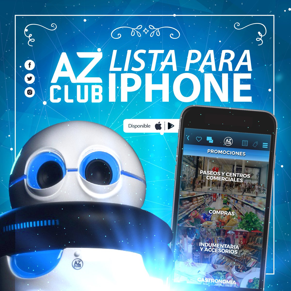 AZClubApp's tweet photo. #BuenLunes ¡AZ Club llegó a iOS! Descargá la app aquí: https://t.co/S66HyZfa8H
#YaSosParte #Rosario muy pronto! https://t.co/opjGG0oNGI