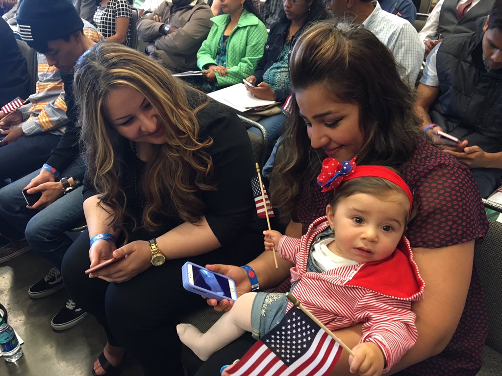 JKuwaharaKIRO7's tweet image. Waiting to become #Naturalized US citizens. Welcome!
For more go to KIRO7.