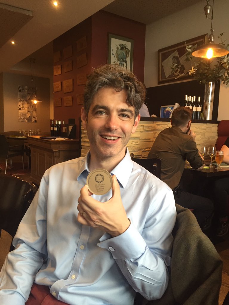 leecronin's tweet photo. Keynote medal after bad robots in the talk... https://t.co/zbyUtLq1jJ