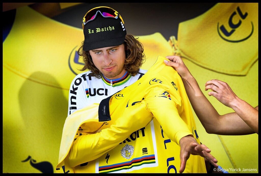 Very happy to keep yellow after todays long stage. <a href="/2016tdf/">TDF2016</a> <a href="/tinkoff_team/">Tinkoff</a> <a href="/iamspecialized/">Specialized Bicycles</a>