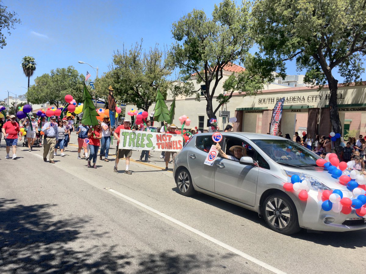 In the City of South Pasadena Parade representing. Thanks to those who came out to support the great cause! #no710