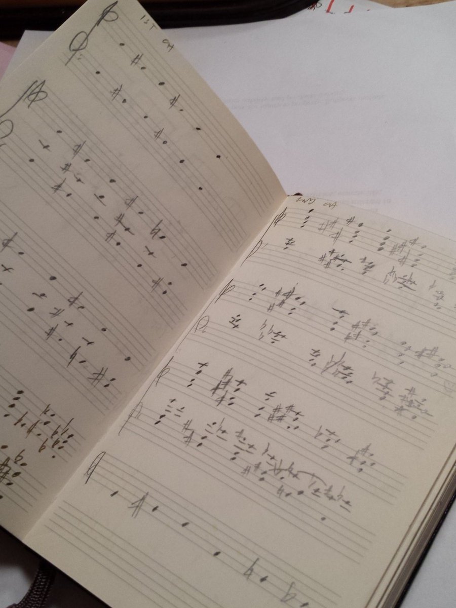 daKAHHipHopOrch's tweet photo. Had to bust out the 2005 #Moleskine to fix an arrangement for #daKAH #HipHopOrchestra.  #SaveNotes #PackRat https://t.co/oDPU0albJh