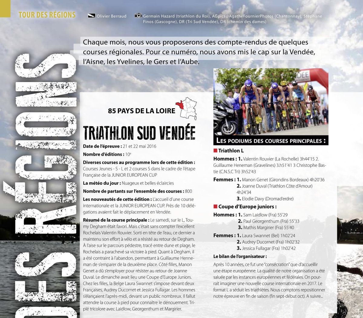 trisudvendee's tweet photo. #Presse Vous avez acheté le dernier @Twiathlete ? On y parle #triathlon et @trisudvendee ! #TSV2016 #vendée https://t.co/u8gw0suvuK