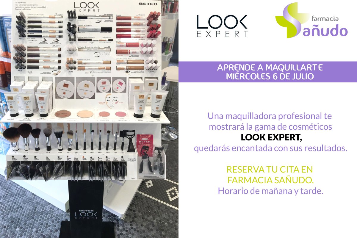 FarmaciaSanudo's tweet photo. Evento @BeterSpain en #Farmacia Sañudo en #Santander reserva tu cita #LookExpert #Maquillaje #maquillajeprofesional https://t.co/aKqjFWVfTy