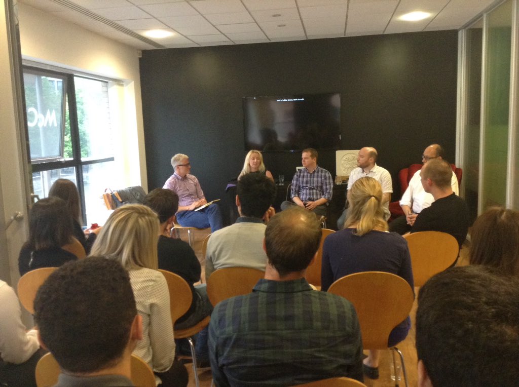 Mubaloo's tweet photo. Panel discussion now on all things #agile with @McCann_Bristol Digital Director! @MoMoBristol #mobilemonday https://t.co/oAXBnoZSOc