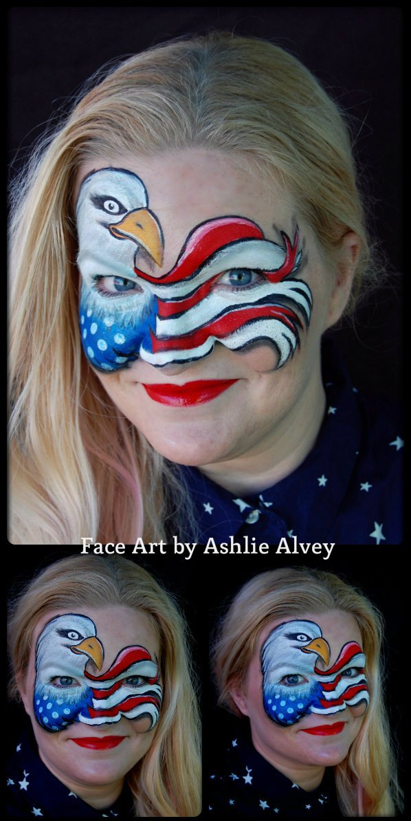 Face Paint - America #facepaint  Body art painting, Face art, Carnival  face paint