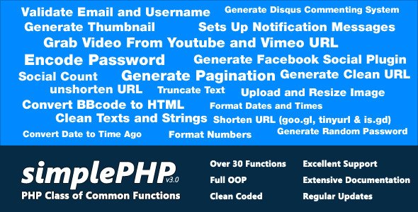 WpWarez's tweet image. simplePHP Class (Miscellaneous) - #Facebook #Functons #ImageUpload goo.gl/zJLe47