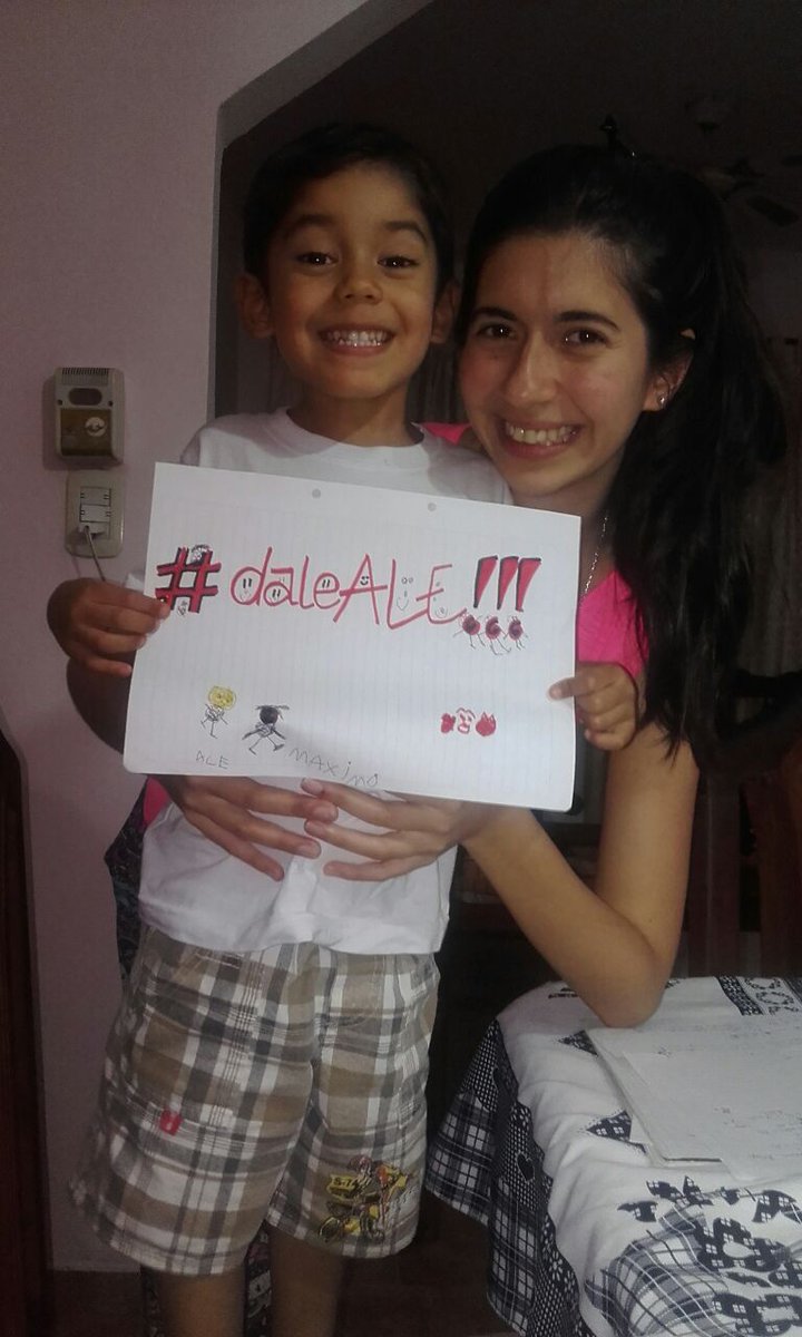 Naty y Max! Ellos se animaron y le mandaron su msj! #daleAle ! Te atreves a hacerle un cartel? ÁNIMOS <a href="/AleStahoski/">Alejandro Stahoski</a>