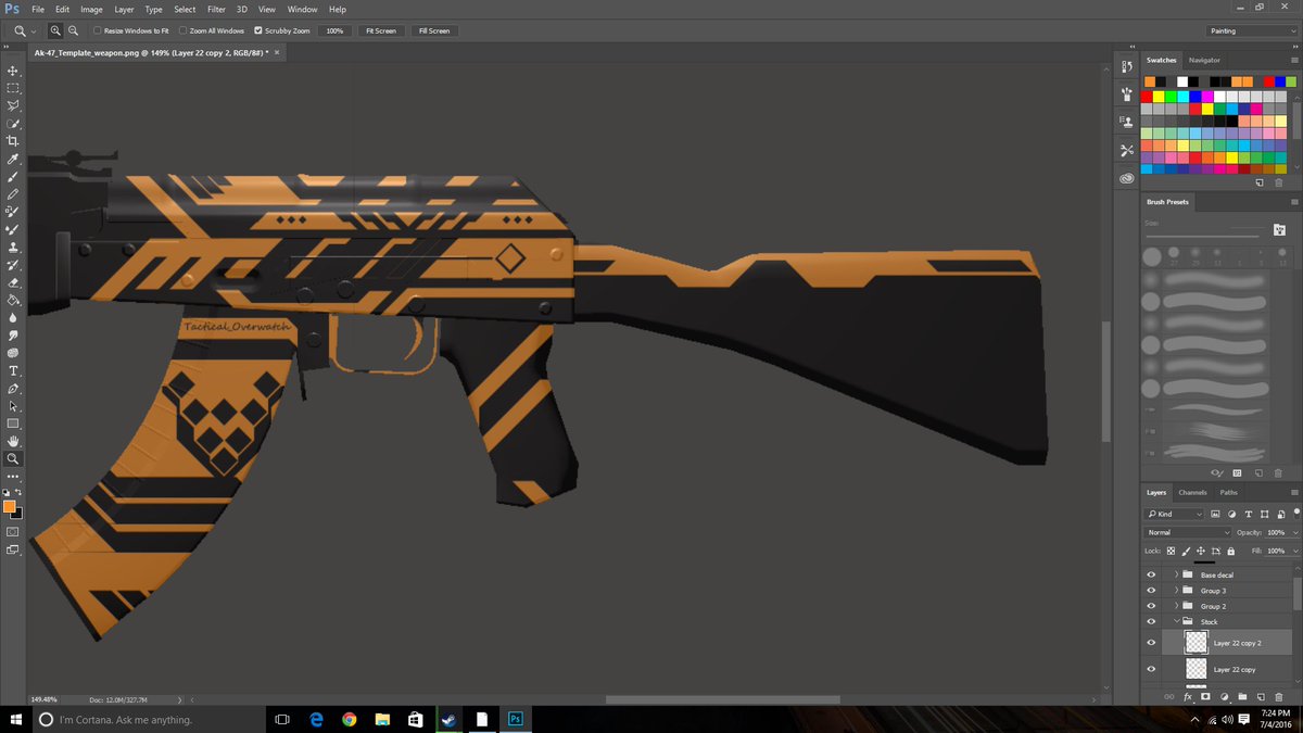 Azrrue's tweet image. Ak-47 | Tactical_Overwatch
Update!!!~~
Some progress.~~ &amp;lt;&amp;lt;Product may be subject to changes&amp;gt;&amp;gt; ~~
#CSGOSkins #AK47