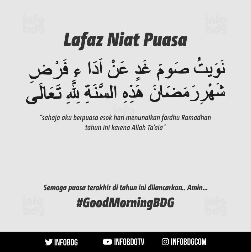 Ibadah puasa di hari terakhir enggak boleh lemes-lemes ya taruwit :) #GoodMorningBDG
