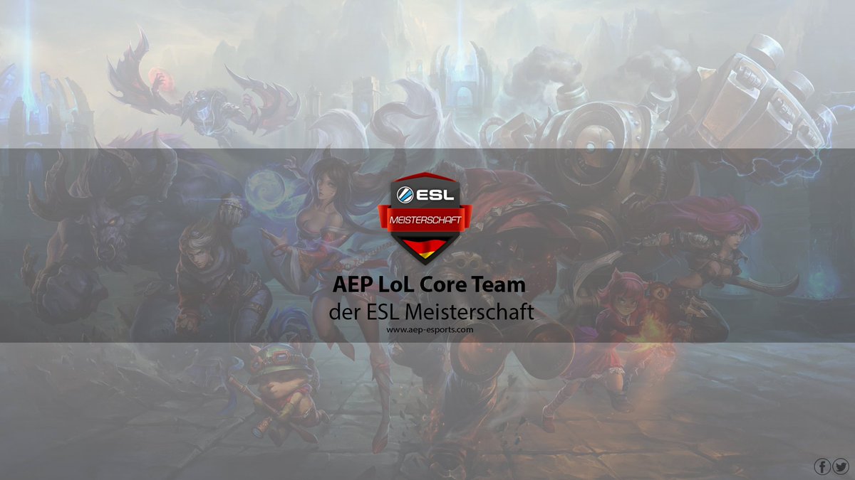 AEPeSports's tweet photo. AEP eSports Verein nun ein Core Team der ESL Meisterschaft 2016 !! https://t.co/ror0KkNb3y