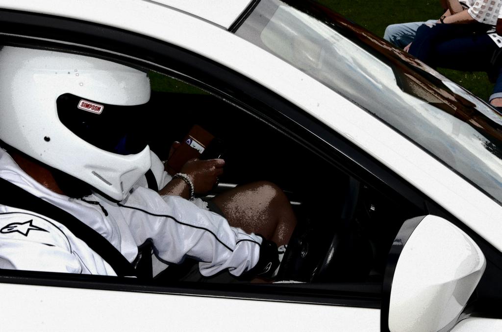 Boys loved meeting the Stig today.